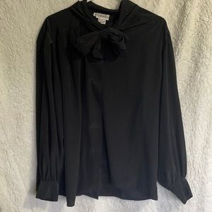 Satin button down blouse
